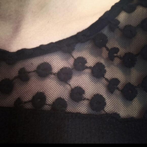 Anthropologie Monteau Black Lace Dress - Picture 4 of 16